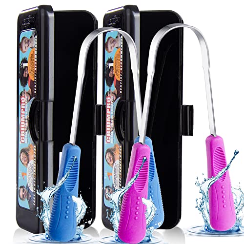 [Upgraded Version] Flexible Tongue Scraper with Individual Travel Case, 100% ...