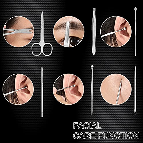 19-Piece Set Nail Clippers Set Manicure Set-Stainless Steel Pedicure Kit, Nai...