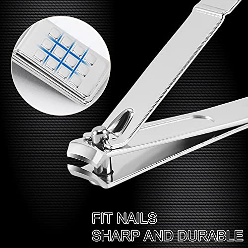 19-Piece Set Nail Clippers Set Manicure Set-Stainless Steel Pedicure Kit, Nai...