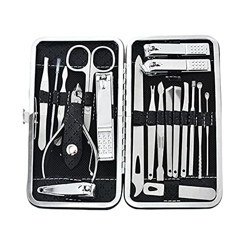 19-Piece Set Nail Clippers Set Manicure Set-Stainless Steel Pedicure Kit, Nai...