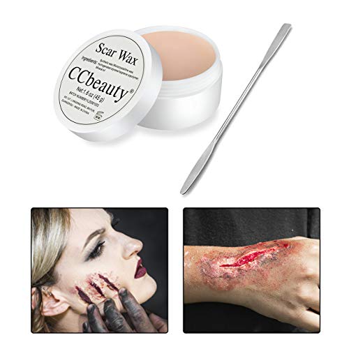 CCbeauty 6 Colors Bruise Wheel with Fake Wound Modeling Scar Wax (1.6Oz),Spat...