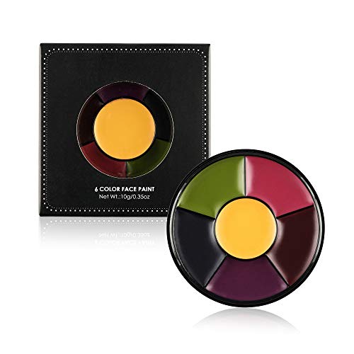 CCbeauty 6 Colors Bruise Wheel with Fake Wound Modeling Scar Wax (1.6Oz),Spat...