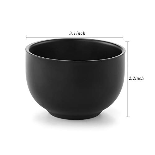 CCbeauty Men Black 3Pcs Shaving Set, 3.2" Black Stainless Steel Shaving Bowl ...