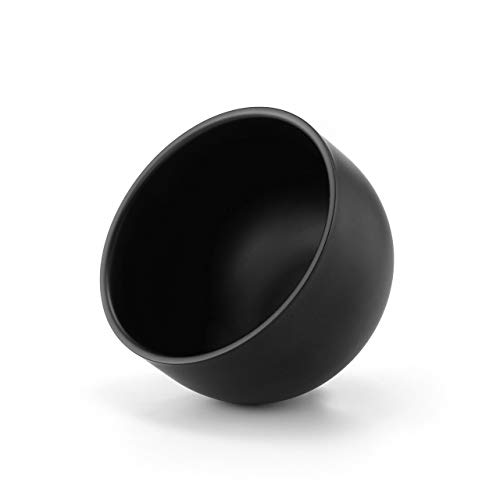 CCbeauty Men Black 3Pcs Shaving Set, 3.2" Black Stainless Steel Shaving Bowl ...