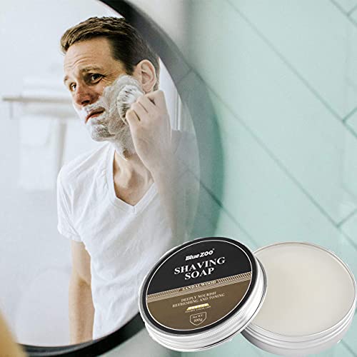 CCbeauty Men Shaving Brush Set, 4 in 1, Soft Smooth & Silky Shaving Cream 3.5...