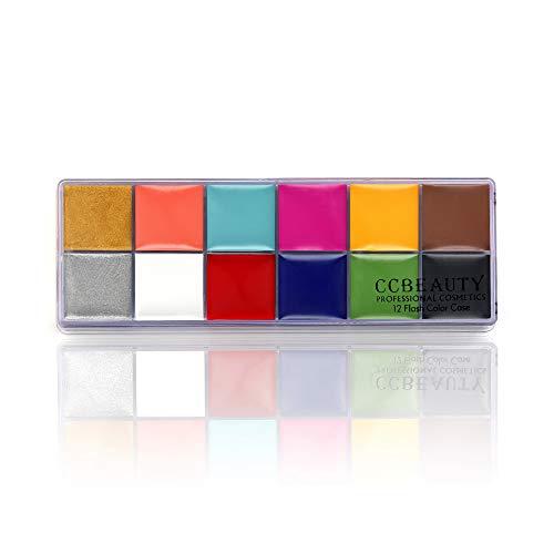 CCbeauty Professional 12 Colors Face Body Paint Oil Based Non Toxic Creamy Pa...