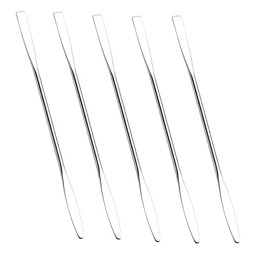 CCBeauty Professional 5pcs Metal Makeup Spatulas Set Stainless Steel Depottin...