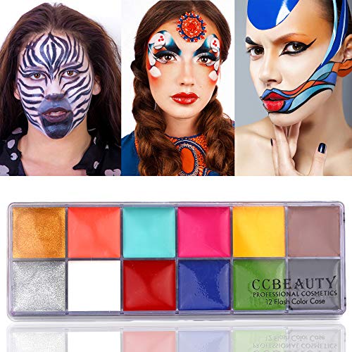 CCbeauty Professional Face Paint Oil 24 Colors Body Art Party Fancy Make Up w...