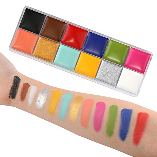 CCbeauty SFX Makeup kit 12 Color Face Paint (5.64Oz),Halloween Stage Special ...