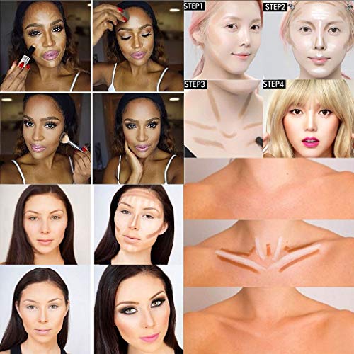 CCbeauty Wonder Stick 6 Colors Face Dual-ended Highlighter Sticks Cream bronz...