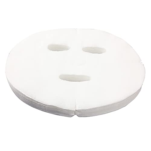 ccHuDE 100 Pcs White DIY Pre-Cut Facial Mask Facial Paper Sheet Natural Spa S...