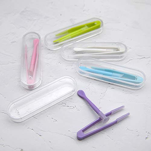 ccHuDE 6 Pack Portable Contact Lens Tweezers Suction Stick Contact Lens Inser...