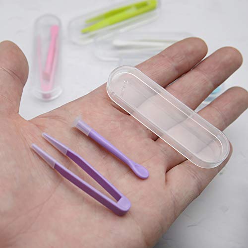 ccHuDE 6 Pack Portable Contact Lens Tweezers Suction Stick Contact Lens Inser...