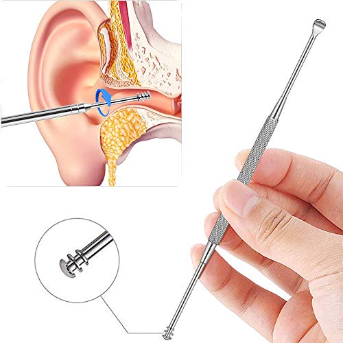 Ear Wax Removal Kit, 6 Pcs Ear Pick Earwax Removal Tool, Ear Cleansing Tool S...