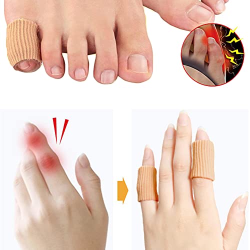 30PCS Toe Tubes Sleeves Protectors Toe Spacers Toe Separators Toe Cushion Sof...