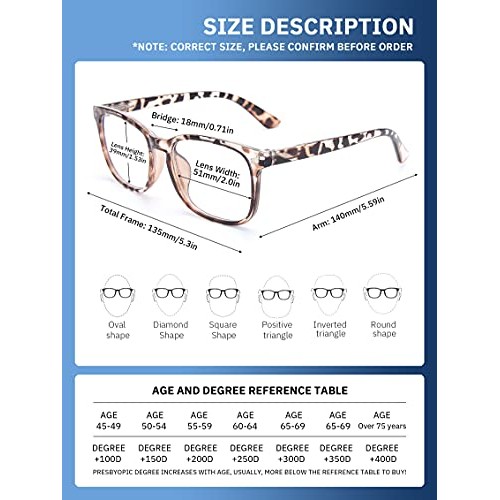CCVOO 5 Pack Reading Glasses Blue Light Blocking, Filter UV Ray/Glare Compute...