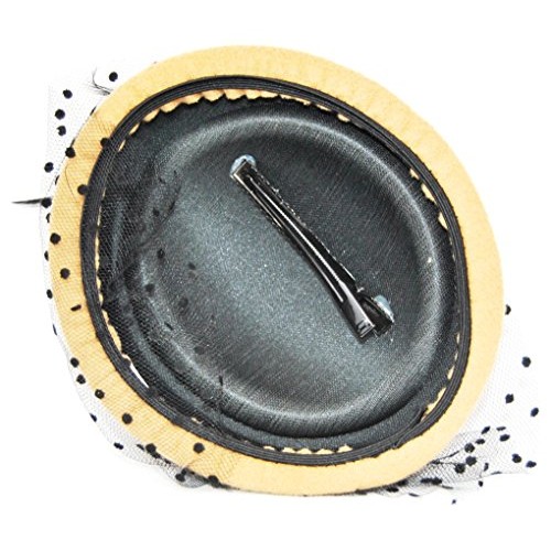 Miniature Pill Box Pillbox Hat Fascinator - Cream