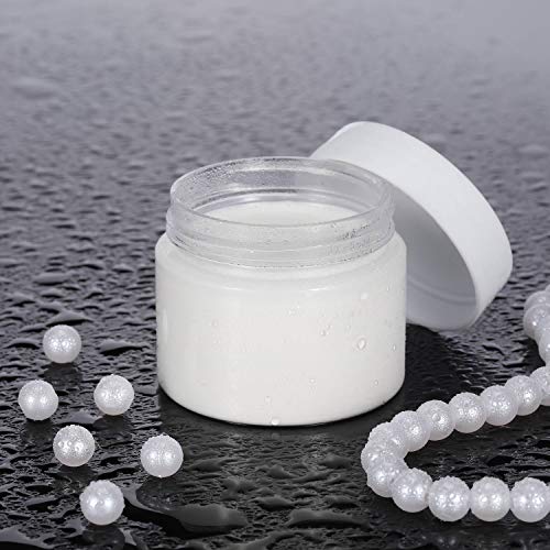 6 Pack 1 oz Plastic Pot Jars Round Clear Leak Proof Plastic Cosmetic Containe...