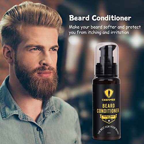 Ceenwes Upgraded Beard Grooming Kit with Beard Conditioner ,Beard Oil, Beard ...
