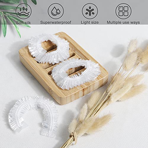 150 PCS Upgrade Disposable Shower Caps. Ceizioes Waterproof Hair Bath Caps. T...