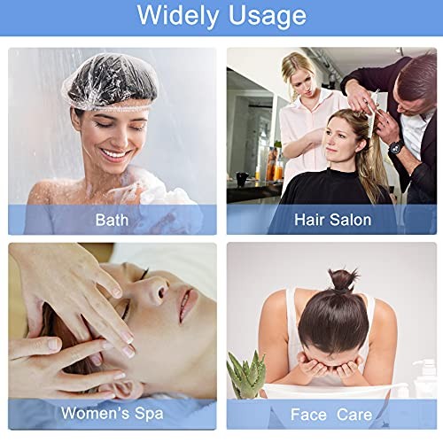 150 PCS Upgrade Disposable Shower Caps. Ceizioes Waterproof Hair Bath Caps. T...