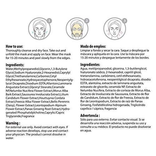 Celavi Collagen Facial Face Mask (12-Sheets) Classic Korean Skincare