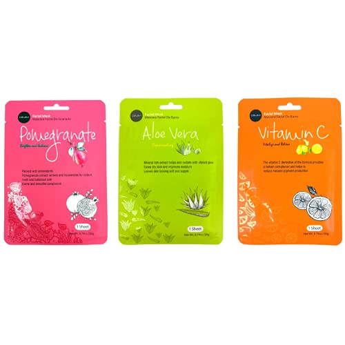 Celavi Collagen Facial Face Mask (12-Sheets) Classic Korean Skincare