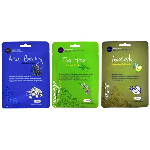 Celavi Collagen Facial Face Mask (12-Sheets) Classic Korean Skincare