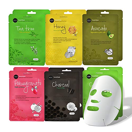 celavi Essence Facial Face Mask Paper Sheet Korea Skin Care Moisturizing 12 P...