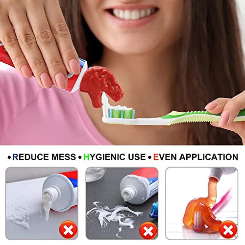 Celendi New Creative Spoof Toothpaste Topper,Red Dinosaur Baby Toothpaste Cap...