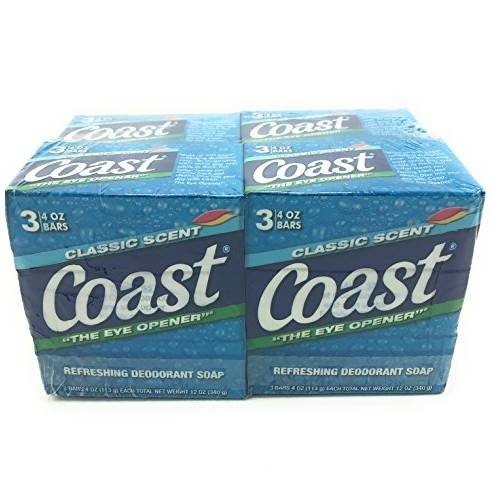 Coast Bath Bars, Classic Scent Bar Soap - 4.0 Ounce / 12Bars