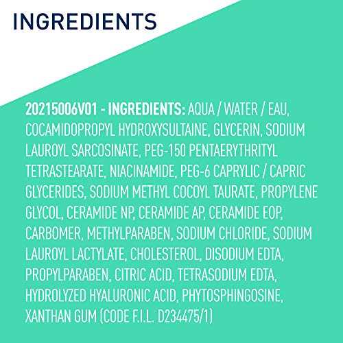 CeraVe Foaming Facial Cleanser | 12 oz | Daily Face Wash for Oily Skin | Frag...