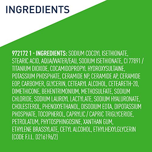 CeraVe Hydrating Cleanser Bar | Soap-Free Body and Facial Cleanser with 5% Ce...