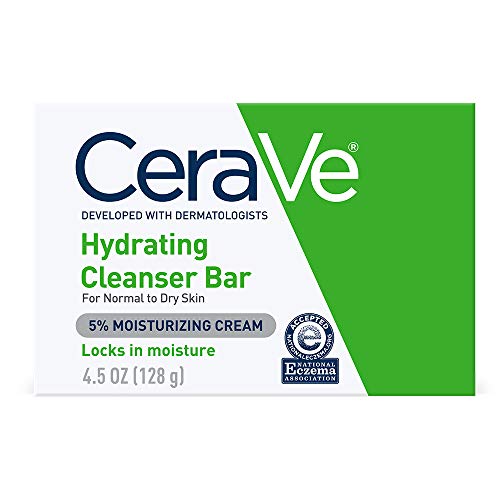 CeraVe Hydrating Cleanser Bar | Soap-Free Body and Facial Cleanser with 5% Ce...