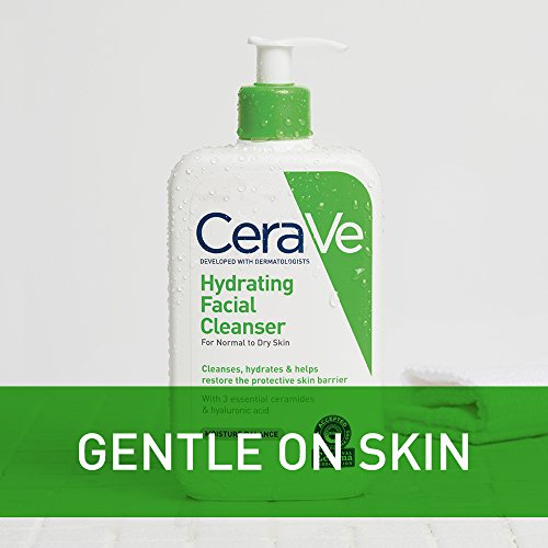 CeraVe Hydrating Facial Cleanser | Moisturizing Non-Foaming Face Wash with Hy...