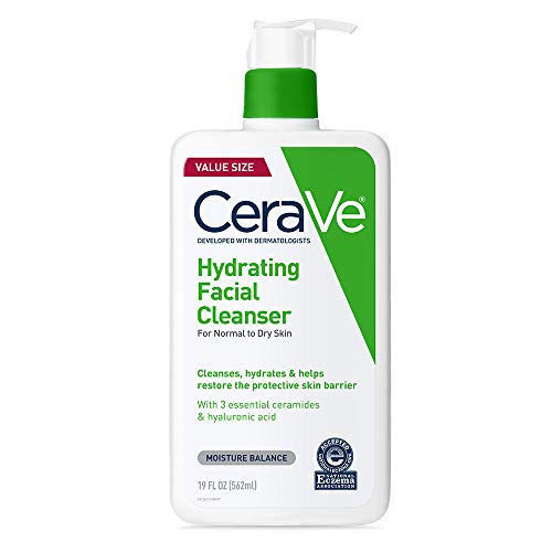 CeraVe Hydrating Facial Cleanser | Moisturizing Non-Foaming Face Wash with Hy...