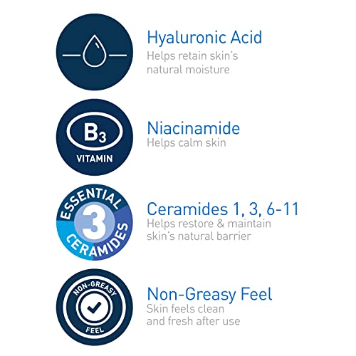 CeraVe Hydrating Toner for Face Non-Alcoholic with Hyaluronic Acid, Niacinami...