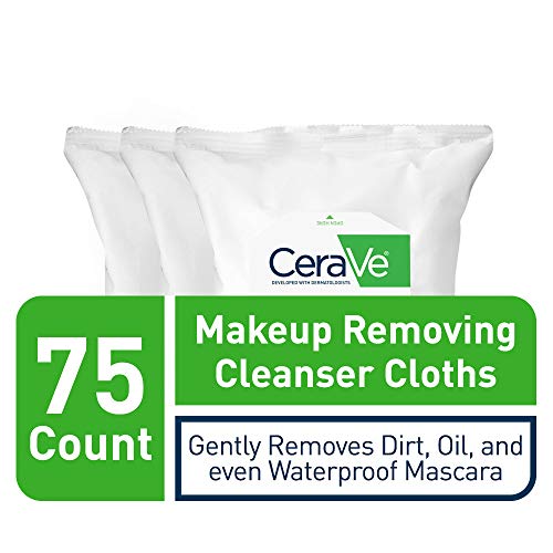 CeraVe Makeup Removing Cleanser Cloths | Makeup Wipes to Remove Dirt, Oil, & ...