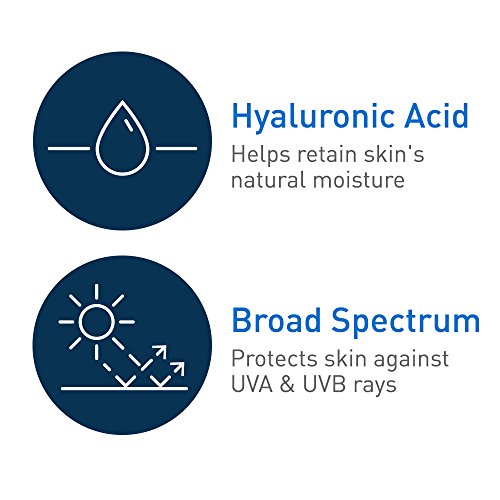 CeraVe Moisturizing Lotion SPF 30| Sunscreen and Face Moisturizer with Hyalur...