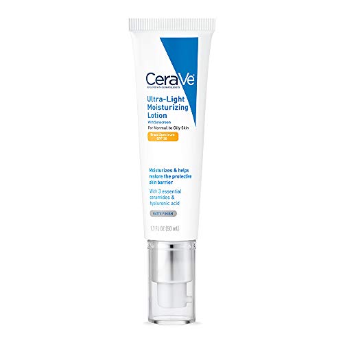 CeraVe Moisturizing Lotion SPF 30| Sunscreen and Face Moisturizer with Hyalur...