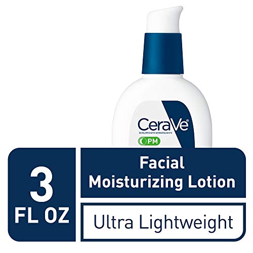 CeraVe PM Facial Moisturizing Lotion | Night Cream with Hyaluronic Acid and N...
