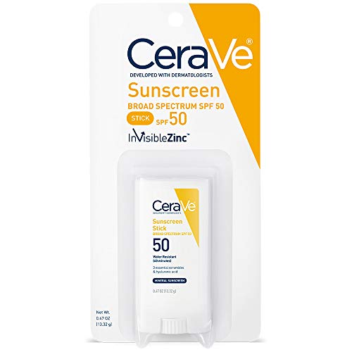 CeraVe Sunscreen Stick SPF 50 | 0.47 Ounce | Mineral Sunscreen for Kids & Adu...