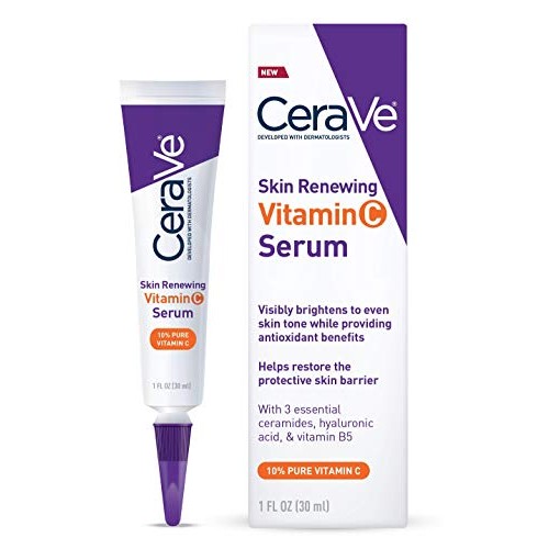 CeraVe Vitamin C Serum with Hyaluronic Acid | Skin Brightening Serum for Face...