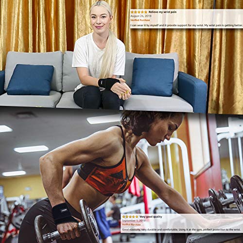 CERBONNY Carpal Tunnel Wrist Brace ,2Pack Wrist Support Brace Adjustable Wris...