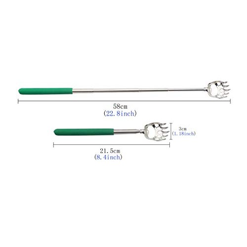 (4-Pack) Telescoping Back Scratcher , LEMENG Portable Extendable Telescopic B...