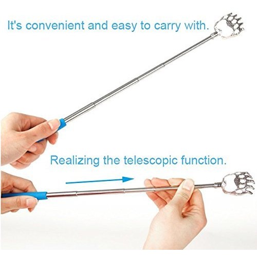 (4-Pack) Telescoping Back Scratcher , LEMENG Portable Extendable Telescopic B...