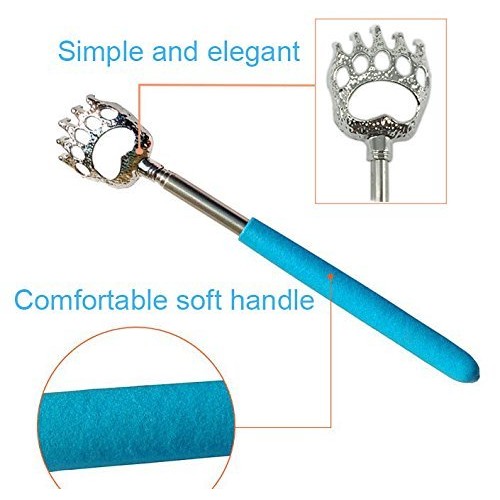 (4-Pack) Telescoping Back Scratcher , LEMENG Portable Extendable Telescopic B...