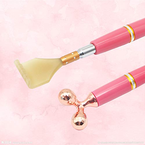 CERRXIAN Face Massager Roller & Extendable Back Scratcher 2 in 1 Combo for Sp...