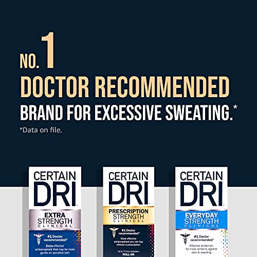 Certain Dri Prescription Strength Clinical Antiperspirant Deodorant for Men a...