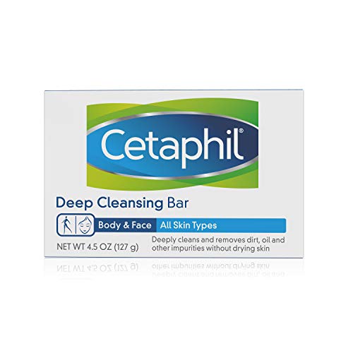 Cetaphil Bar Soap, Deep Cleansing Face and Body Bar, Pack of 3, For Dry to No...